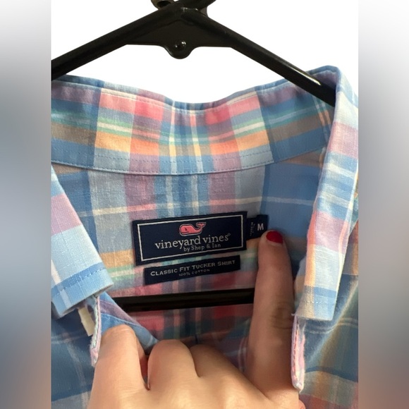 Vinyard vines classic fit colorful Tucker shirt - Picture 3 of 4